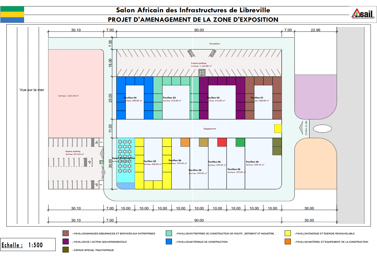 Plan de la zone d'exposition SAIL 2026